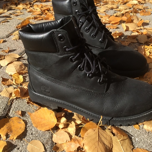 ladies black timberland boots size 6
